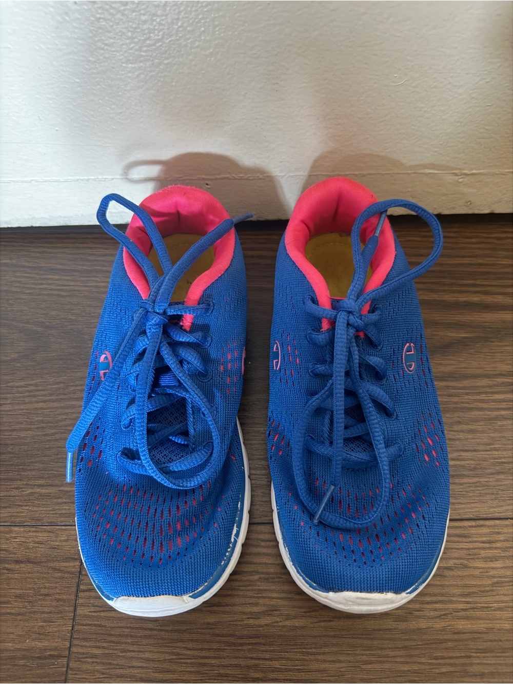 *BRAND NEW* Champion Athletic Kids Mesh Blue Athletic Sneakers With Pink Accent